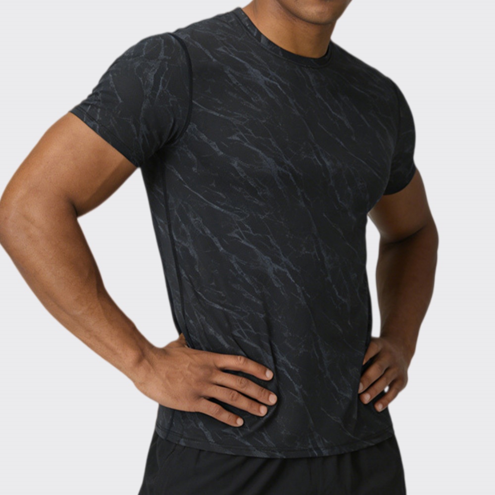 Cycling Arm Warmers - Summer Men's Quick-Dry Fitness T-Shirt Short