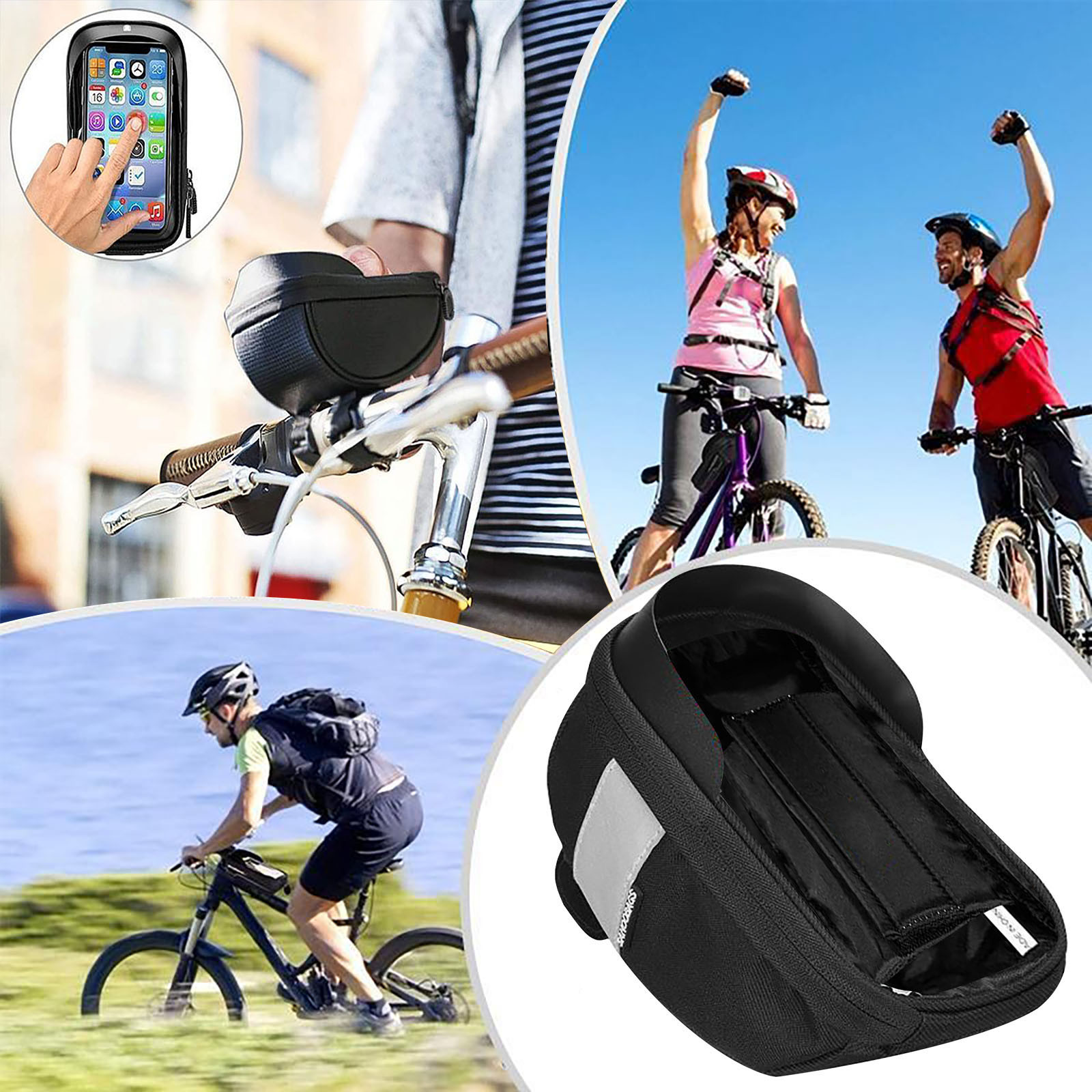 Waterproof Bicycle Phone Bag H - Cycling Gear Display ulasan dan harga