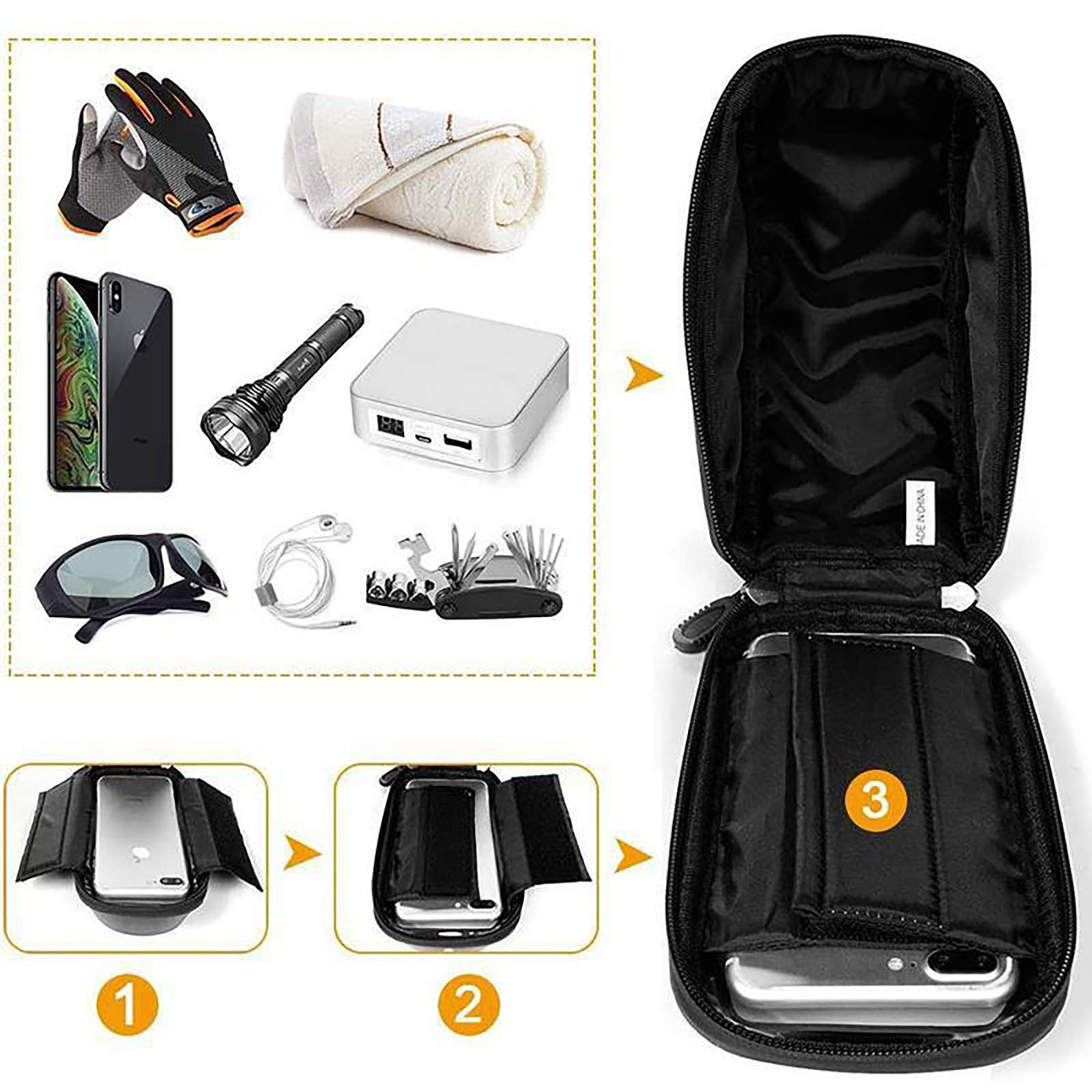 Waterproof Bicycle Phone Bag H - Cycling Gear Display ulasan dan harga