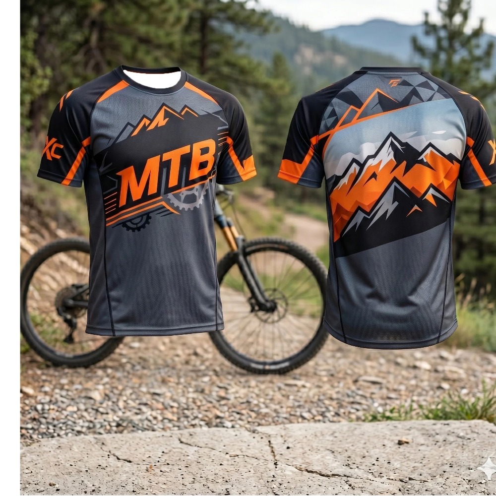 Mountain MTB Gear Print Men Qu - Xc Cycling Gear ulasan dan harga