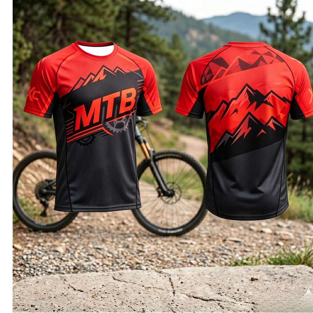 Mountain MTB Gear Print Men Qu - Xc Cycling Gear ulasan dan harga