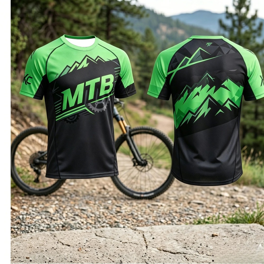 Mountain MTB Gear Print Men Qu - Xc Cycling Gear ulasan dan harga