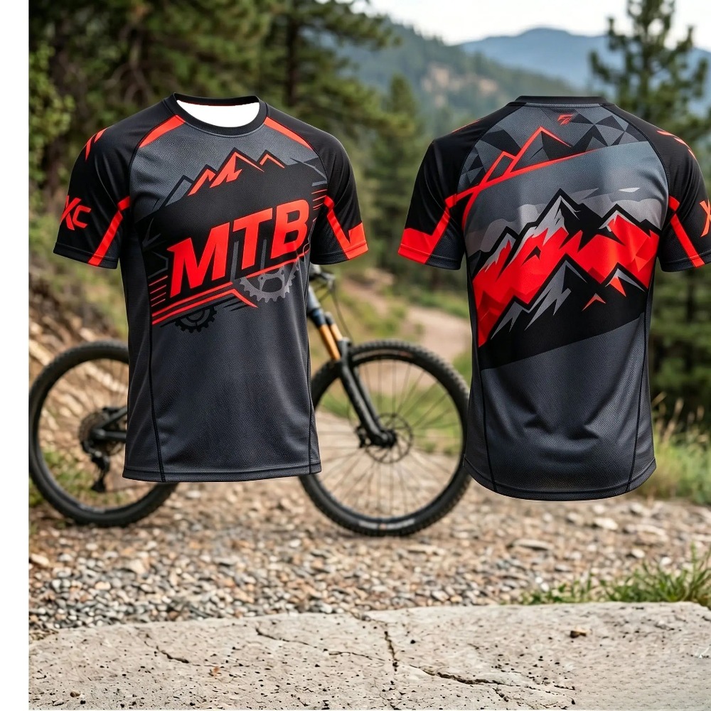 Mountain MTB Gear Print Men Qu - Xc Cycling Gear ulasan dan harga