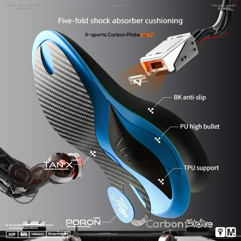 Full-foot Carbon Fiber Sport I - Cycling Shoe Insoles ulasan dan harga